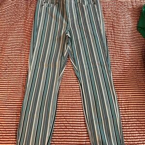 Liverpool Blue and White Striped Leggings